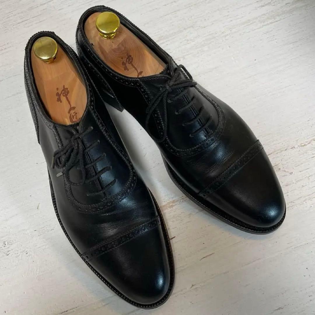 神匠 RE08 クォーターブローグ【US6.5≒24.0cm】純正シューツリー付