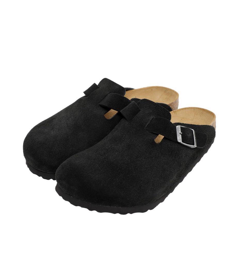 【新品】BIRKENSTOCK Boston BLACK 43 Birkenstock Boston Super Grip Black Leather | Birkenstock & More