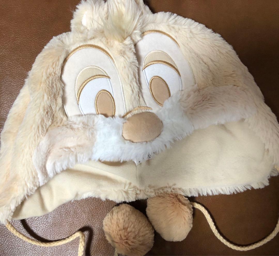 チップとデール ファンキャップ 帽子 被り物 冬 カチューシャ 40周年