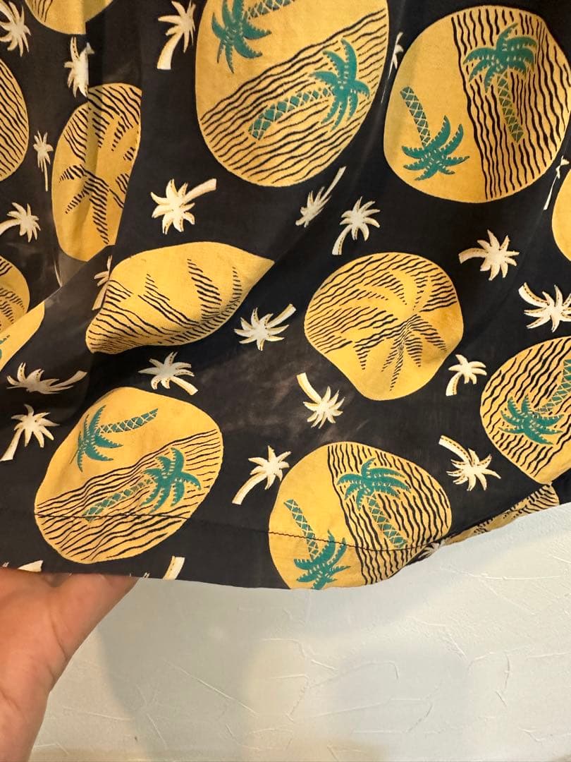 m*m様 ヴィンテージ カハナモク アロハ ネイビー - メルカリ