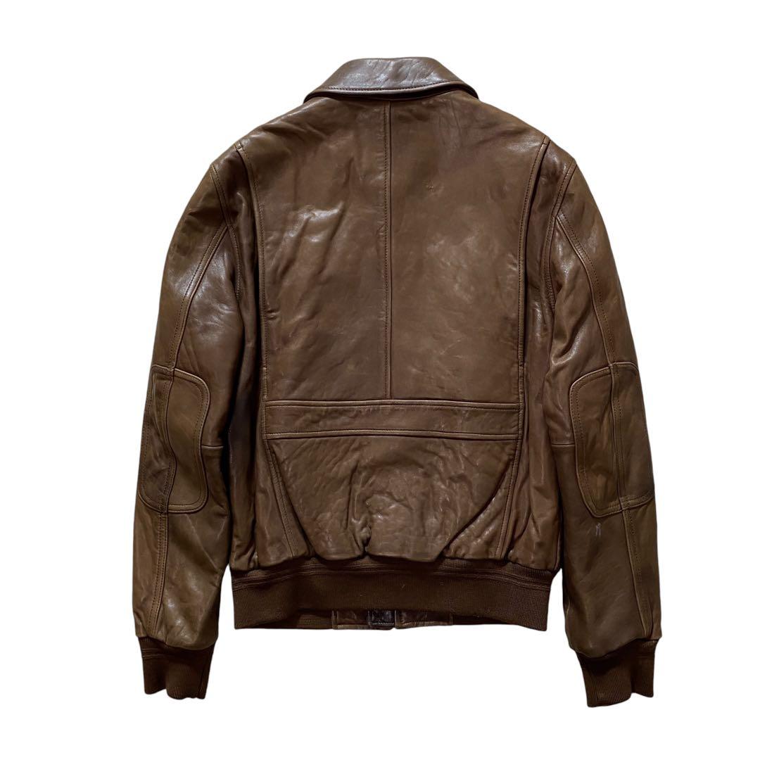 ブルックスブラザーズ ラム レザー A-2 フライト ジャケット - メルカリ