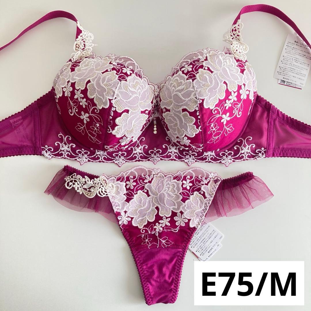 ワコール ルジェ E75/M EN Tバック ソング タンガ 花柄 - メルカリ