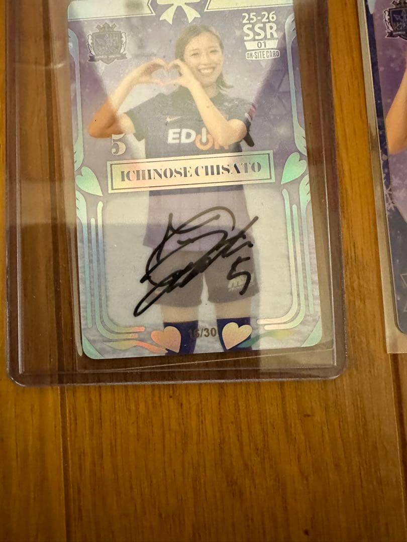 SSR 市瀬千里 直筆サインカード オンサイト サンフレッチェ広島