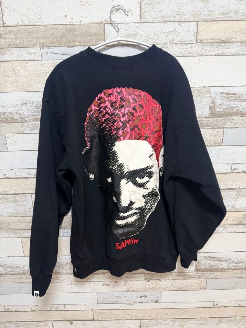 SAPEUR サプール　クルーネック　赤レオパード サイズXL SAPEUR サプール クルーネック 赤レオパード サイズXL SAPEur レッド