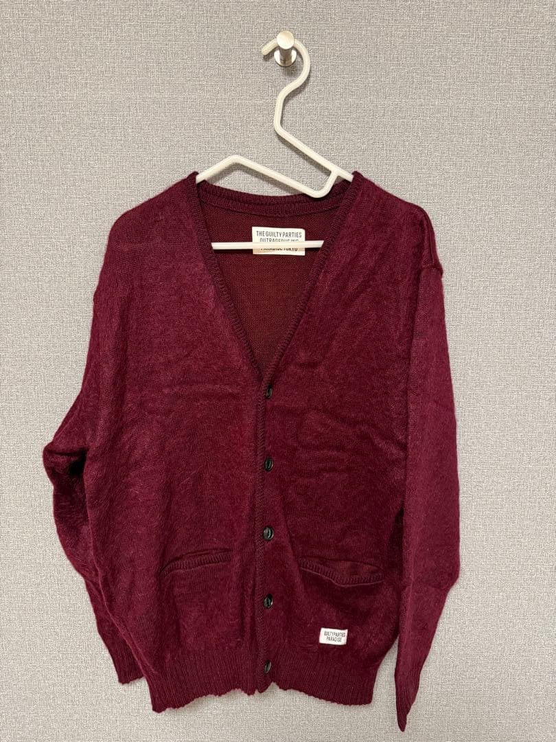 wackomaria モヘア カーディガン バーガンディ M WACKO MARIA (ワコマリア)】 モヘアカーディガン│WACKO MARIA