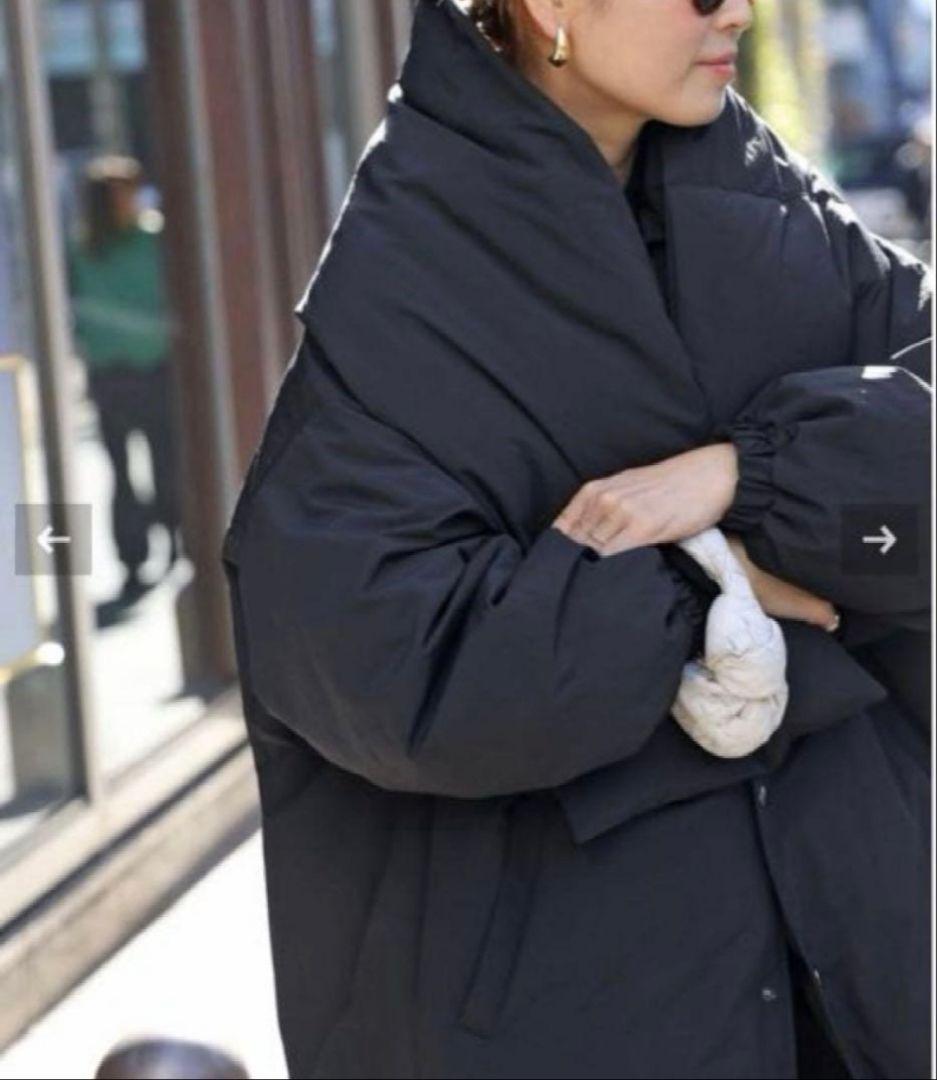 CALUX キャラクス PUFFER SCARF フード付きダウンストール - メルカリ