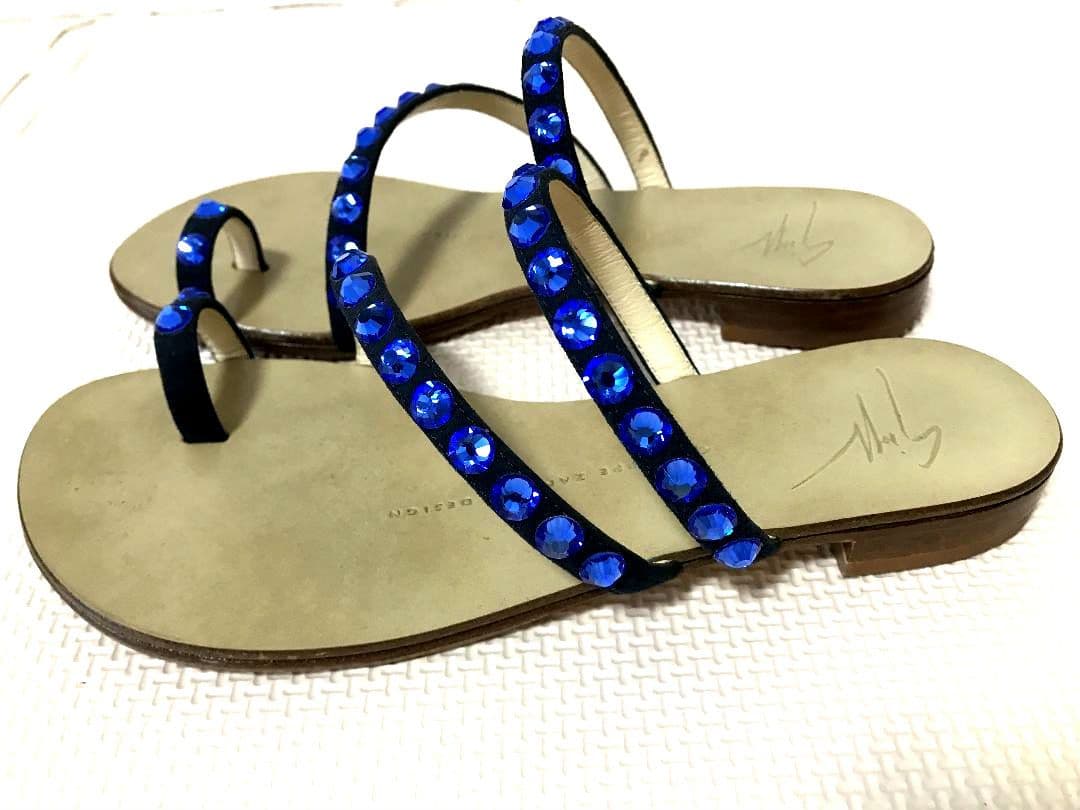 新品/39 ジュゼッペザノッティ ビジュー サンダル