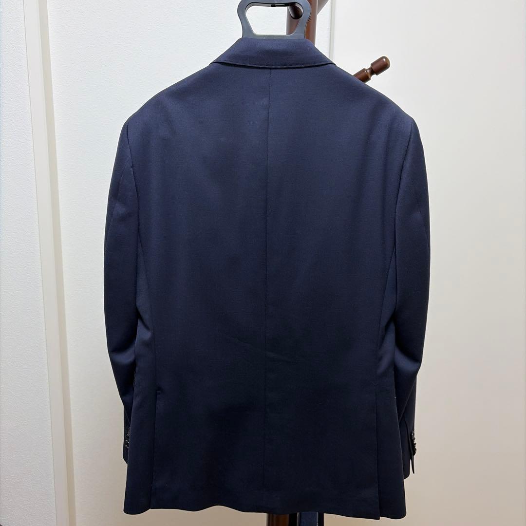 オリヒカ ネイビースーツ - 美品】ORIHICAスーツ AB5 3ピース 紺色