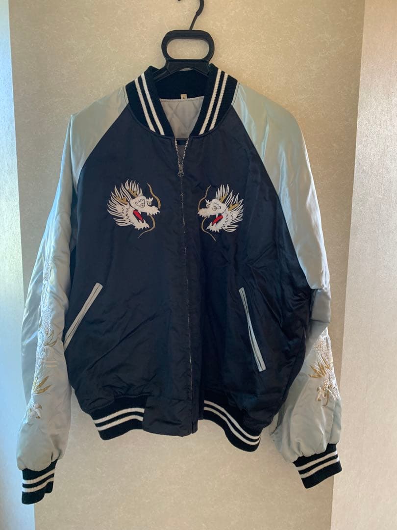 横須賀 スカジャン ドラゴン刺繍　プリンス商会 プリンス商会 横須賀 スカジャン L 龍 - メルカリ