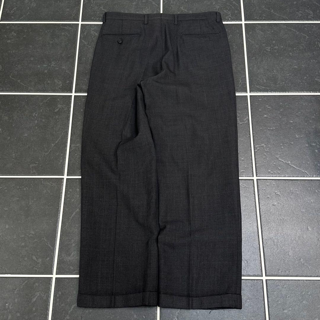 80s vintage 【ウール ツータック ワイドスラックス 極太】 - メルカリ