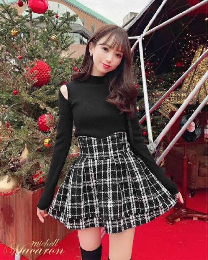 ミシェルマカロン‪ ♡ 美脚スカート‪ ♡ ツイード - メルカリ‬‬