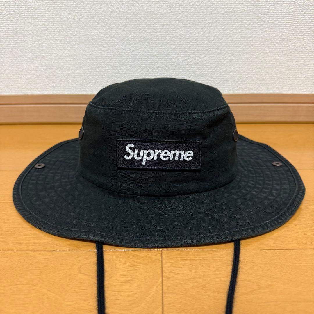 ほぼ未使用 Supreme Military Boonie ブラック 23aw - メルカリ