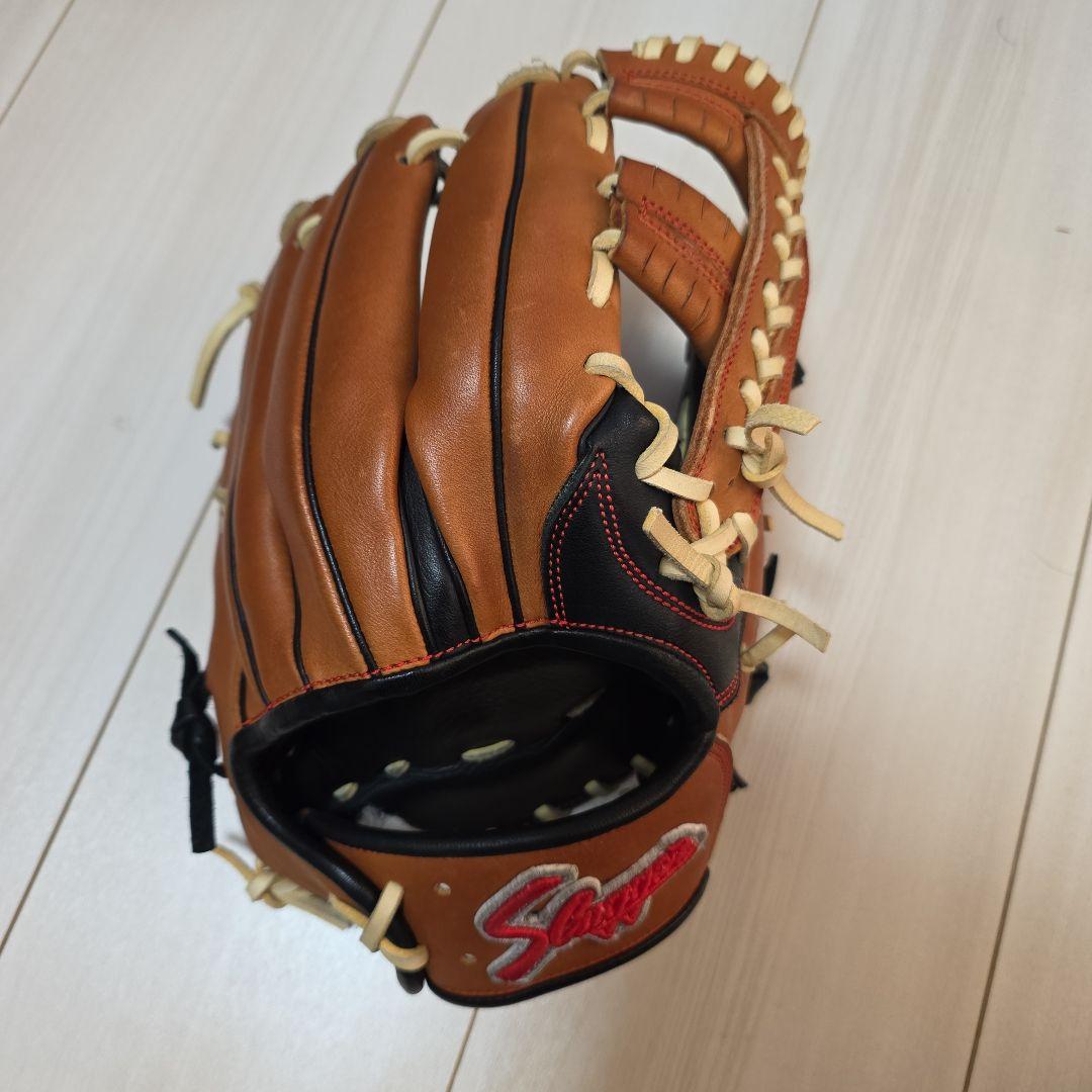 slugger 軟式野球グローブ オレンジ/黒 楽天市場】野球 久保田スラッガー 軟式 グローブ 軟式グローブ 大人用