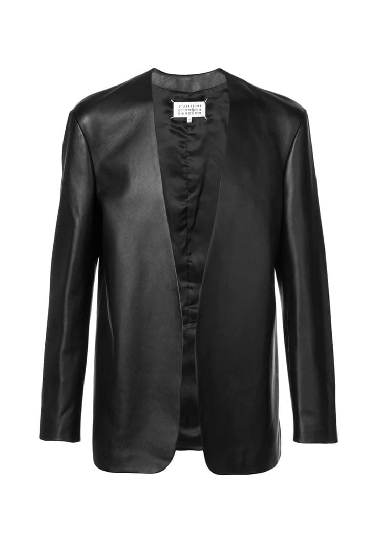 Maison Margiela 17aw レザーノーカラージャケット - メルカリ