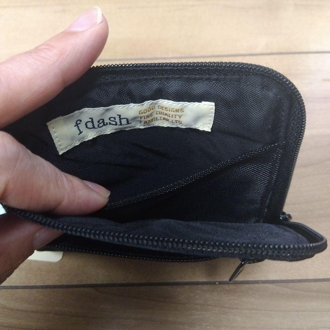 未使用 】 ファミリア ブラックウォッチ ミニウォレット パスケース