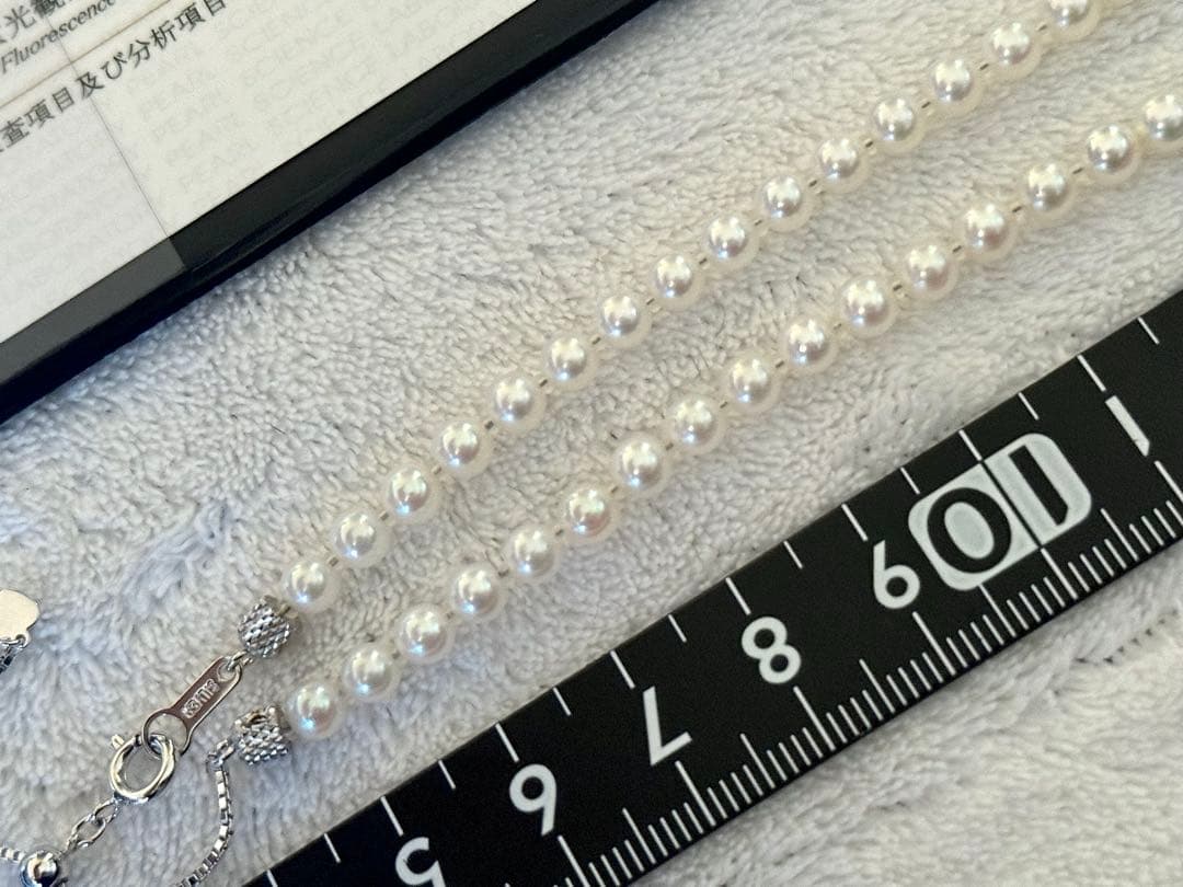 高品質アコヤベビーパールネックレス4.5-5mm 最強テリーオーロラロゼ