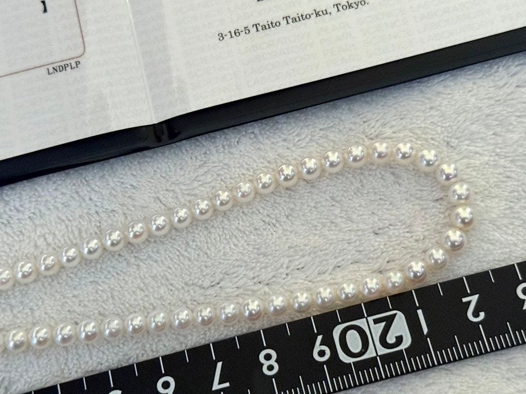 高品質アコヤベビーパールネックレス4.5-5mm 最強テリーオーロラロゼ