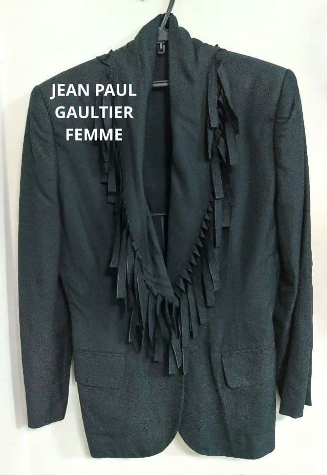 ジャンポールゴルチエフェム　フリンジ付きジャケット　サイズ40 Jean Paul GAULTIER ジャン ポール ゴルチエ ゴルチェ ゴルティエ