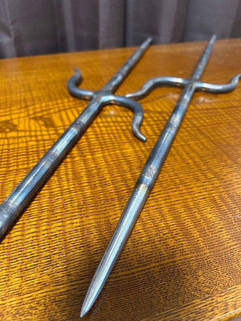 ヌンティー釵 卍釵 ステンレス 武叉 沖縄空手 サイ - メルカリ