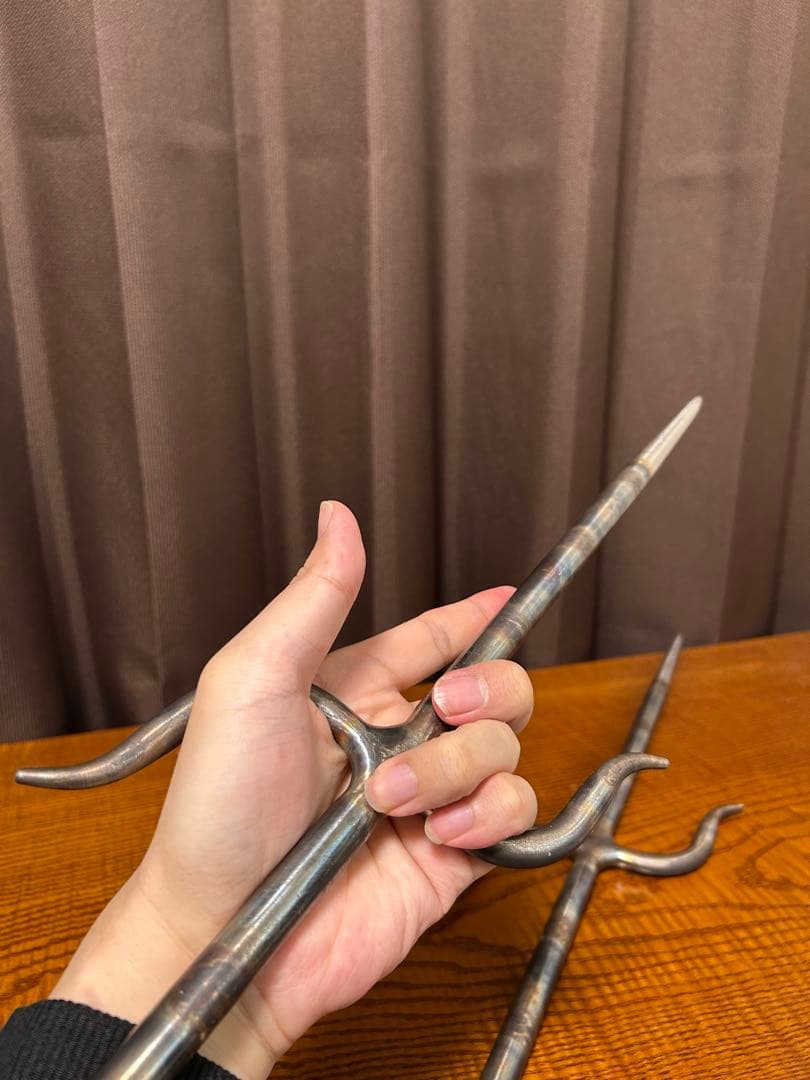 ヌンティー釵 卍釵 ステンレス 武叉 沖縄空手 サイ - メルカリ