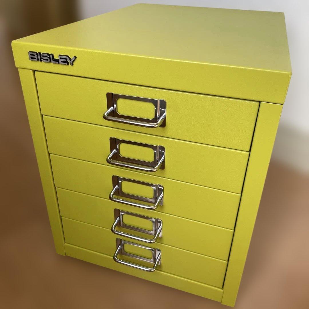 BISLEY ビスレー A4 キャビネット 引き出し 5段 ミモザ - メルカリ