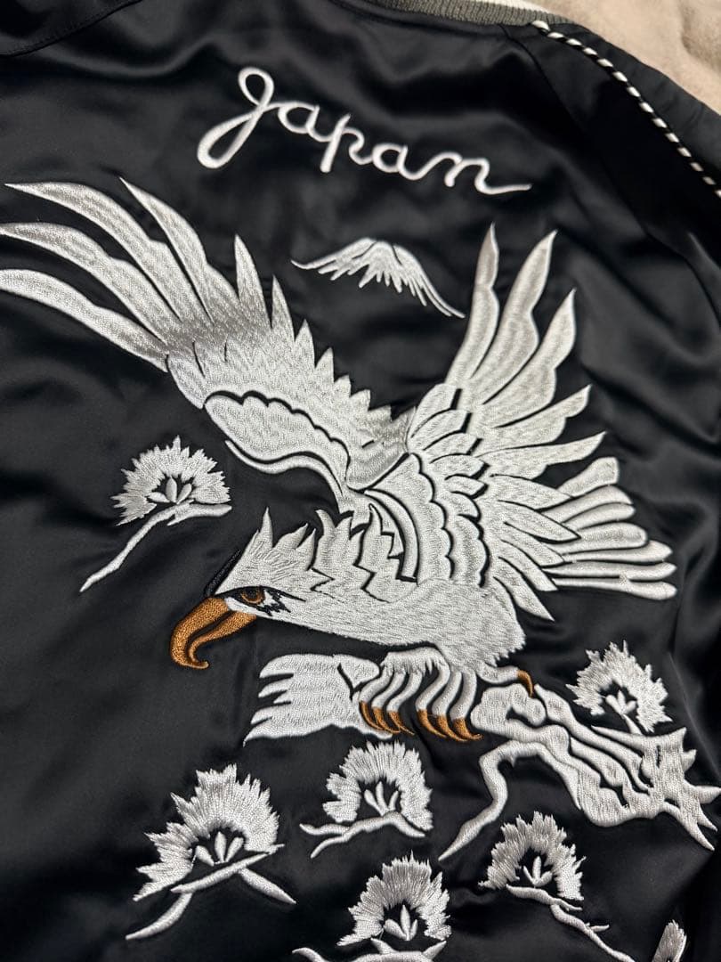 未使用近い 2面用 BUFFALO BOBS ワシ 日本限定 スカジャン 美品