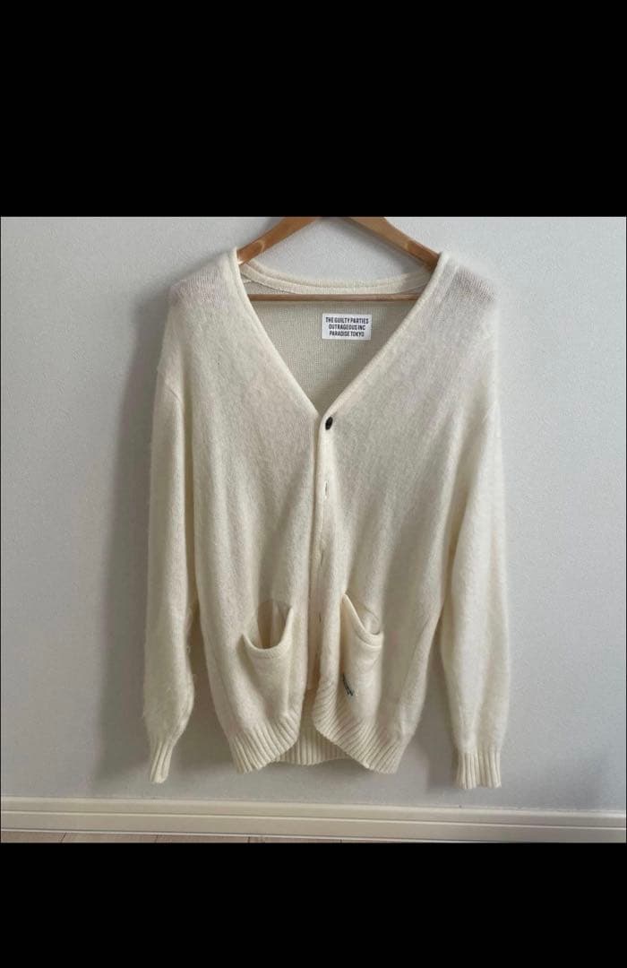 wackomaria モヘアカーディガン 白 M 野村訓市着用 - メルカリ