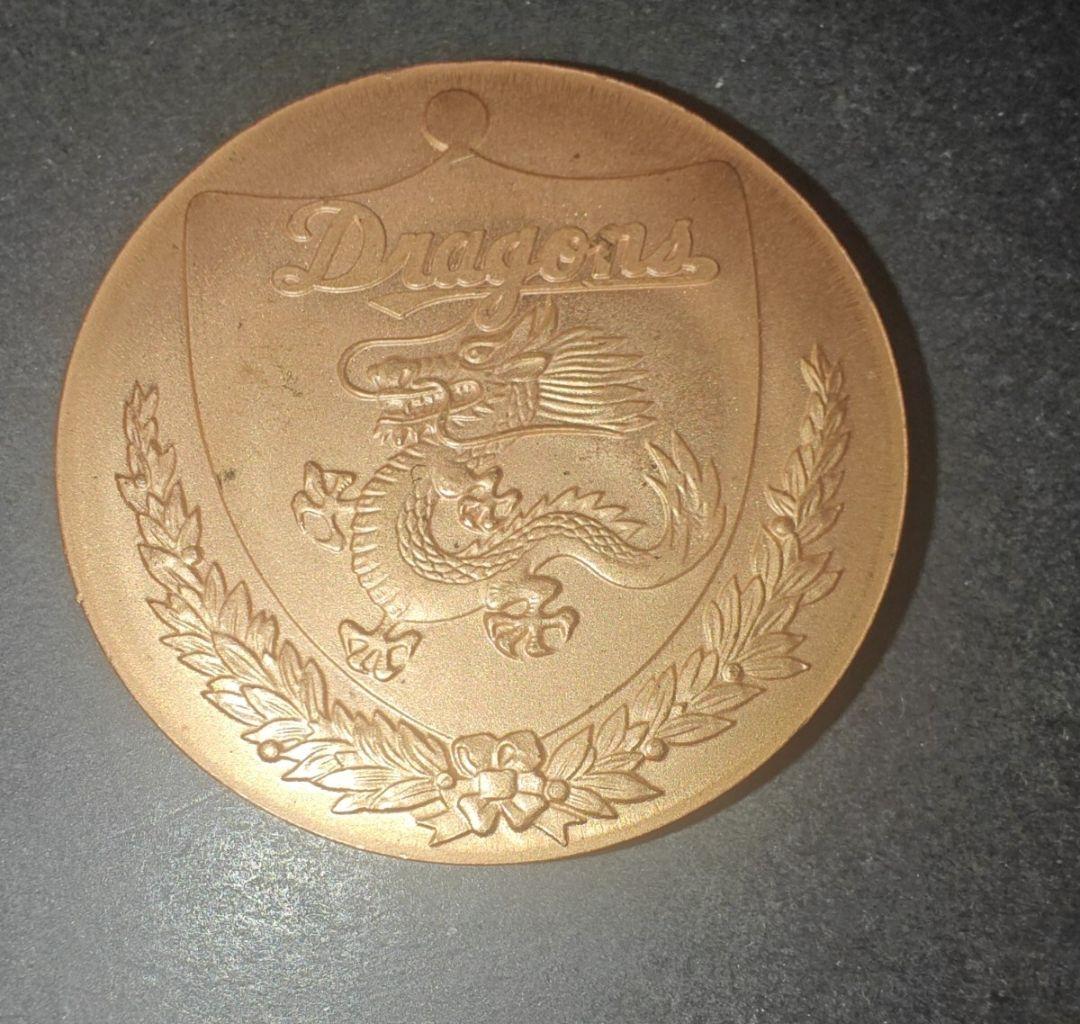 希少 中日ドラゴンズ 1974年 優勝記念メダル - メルカリ