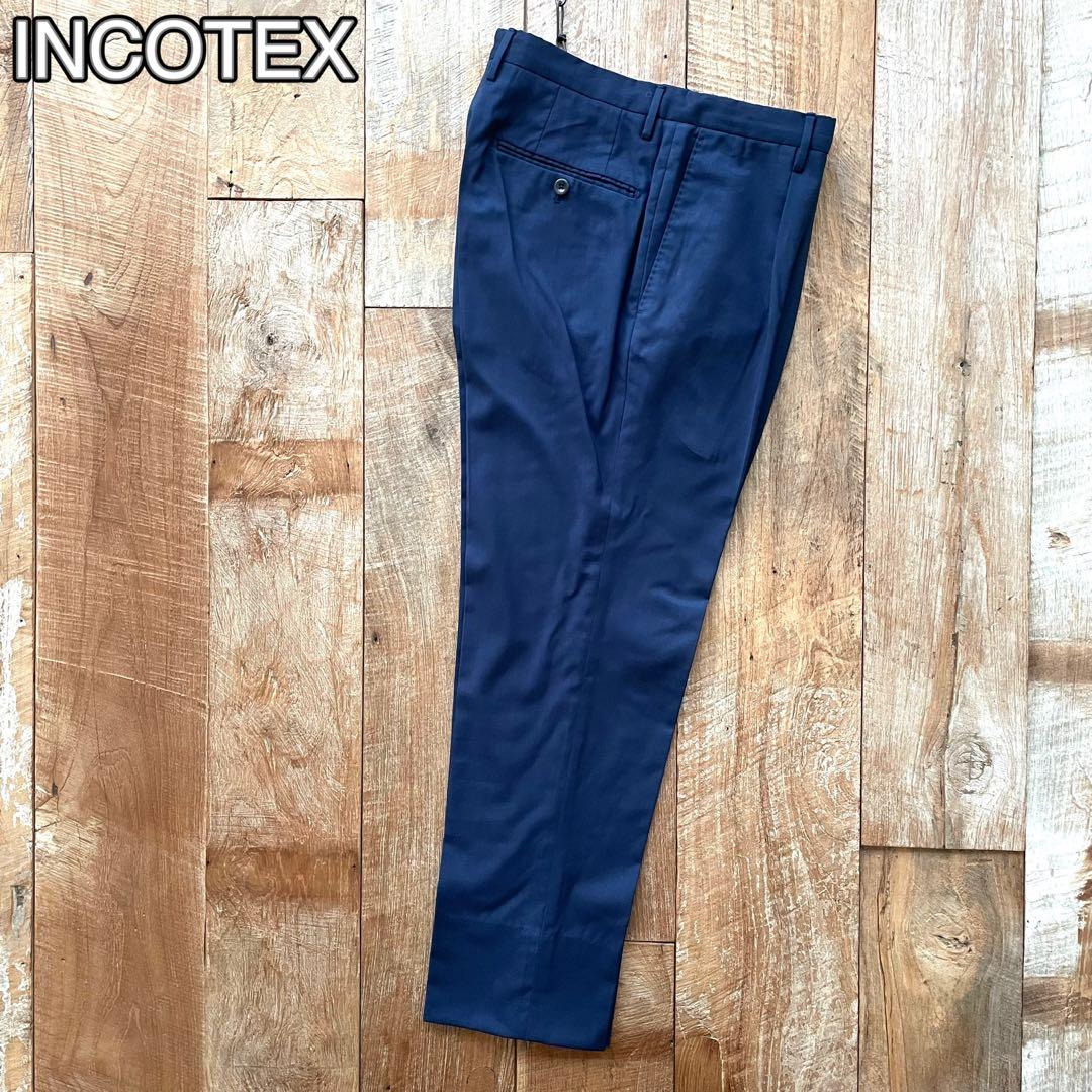 美品】INCOTEX SUPER130'S ウール スラックス パンツ 46 - メルカリ