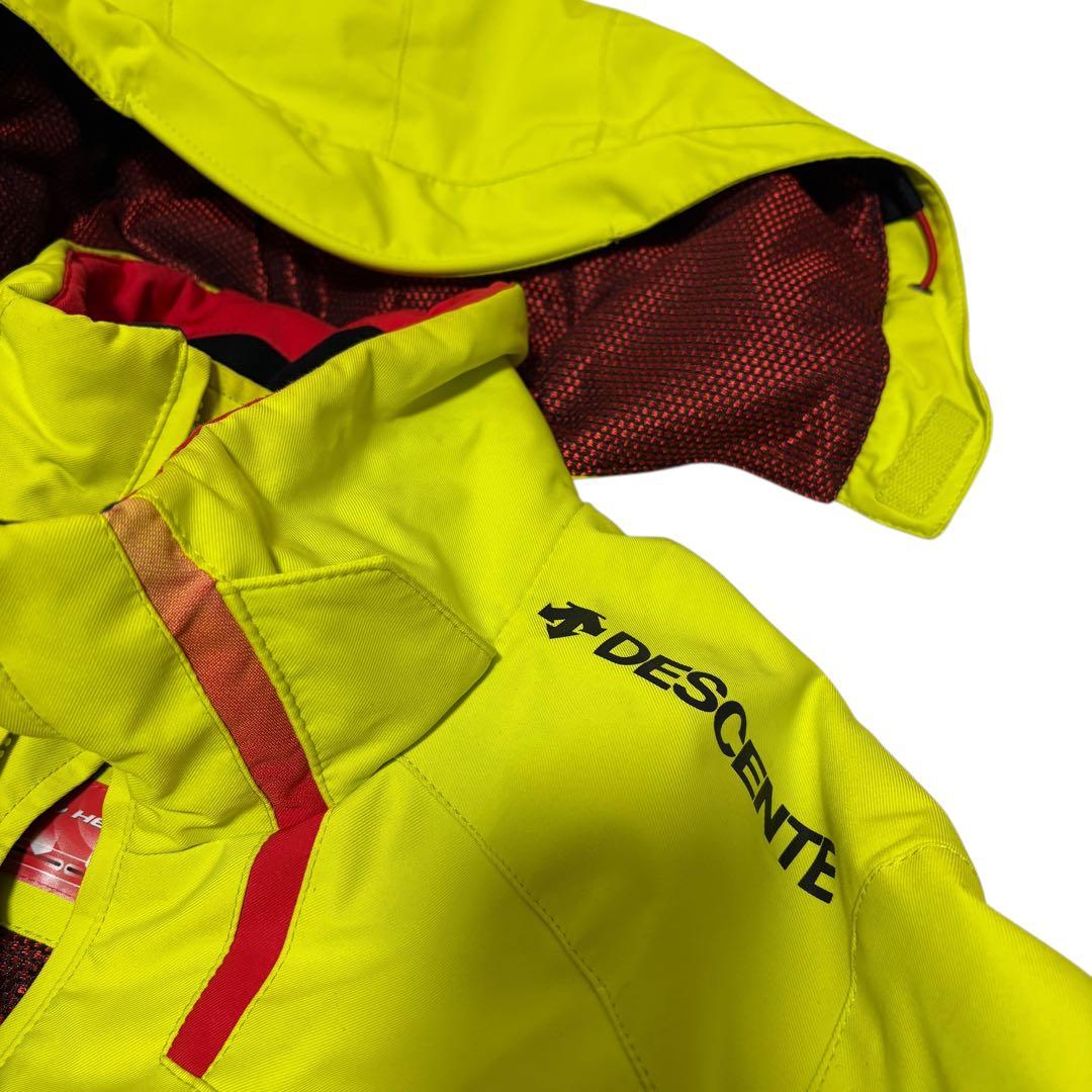 DESCENTE デサント スキーウェア スノボウェア イエロー 黄色 フード