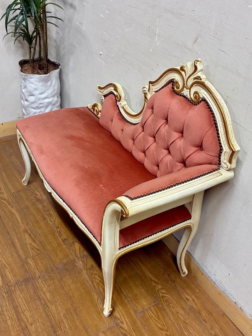 ラブラブ様専用☆管385☆イタリア製☆ロココ調☆姫系☆カウチ