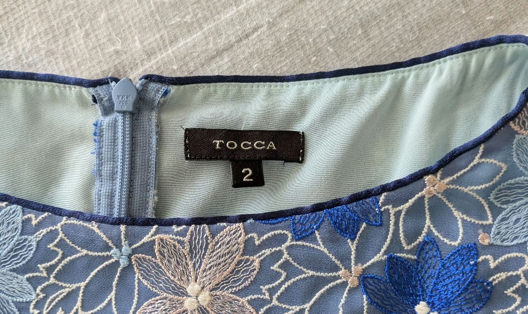TOCCA 花柄刺繍 ノースリーブワンピース サイズ2 - メルカリ