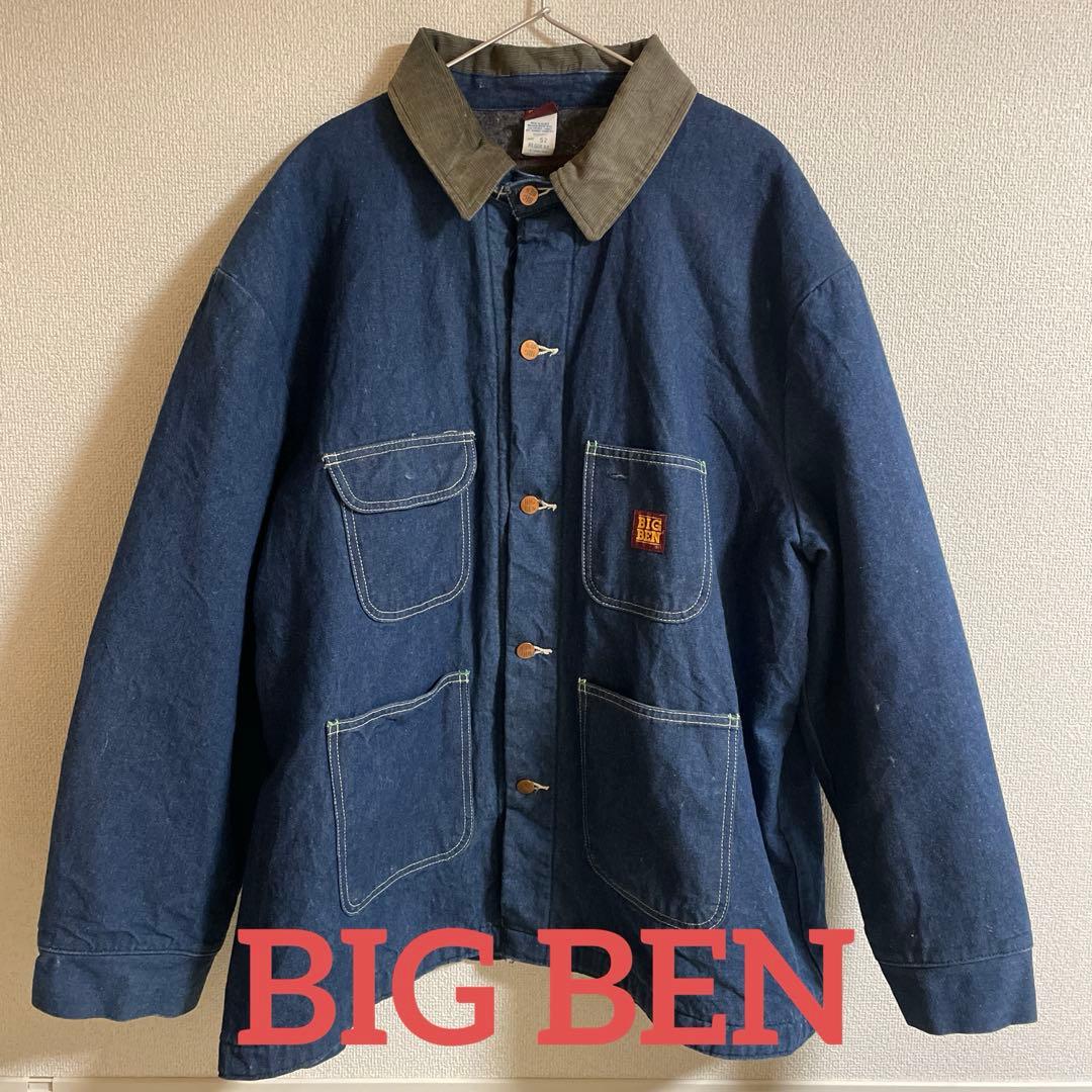 [美品]90s BIG BEN ビッグベン デニムカバーオール coverall USA VINTAGE BIG BEN DENIM WORK COVERALL JACKET/アメリカ古着