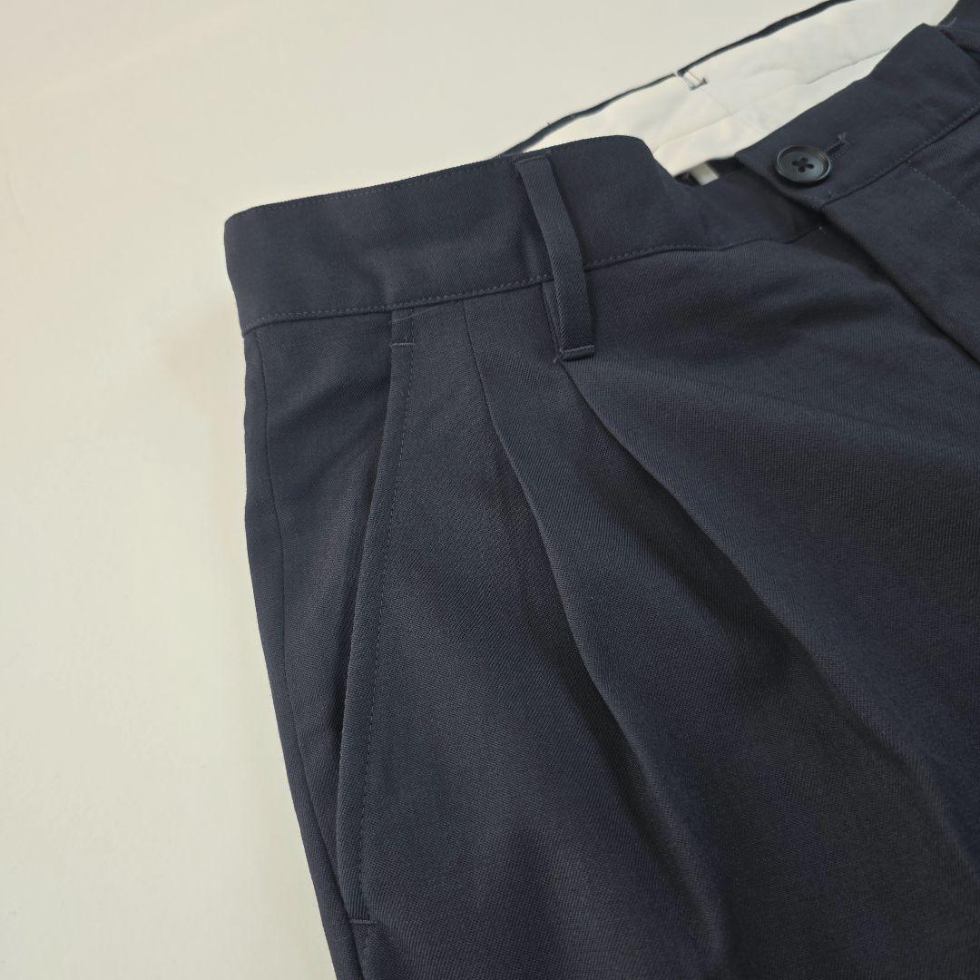 極美品☆スティーブンアラン 2プリーツ テーパード パンツ 1.9万 ウール S