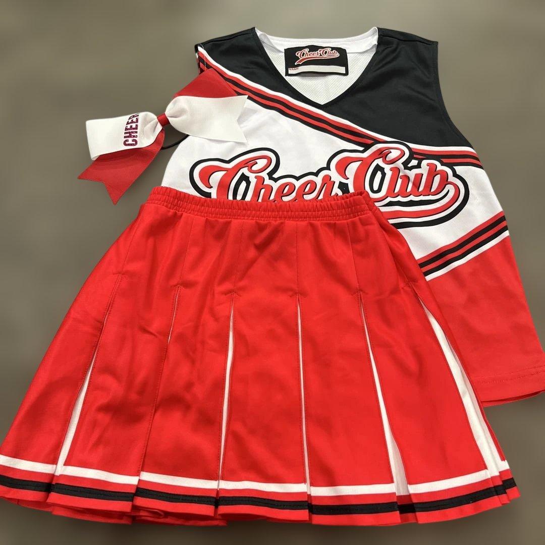 チアクラブ ユニフォーム 上下セット リボン付き 値下げしました