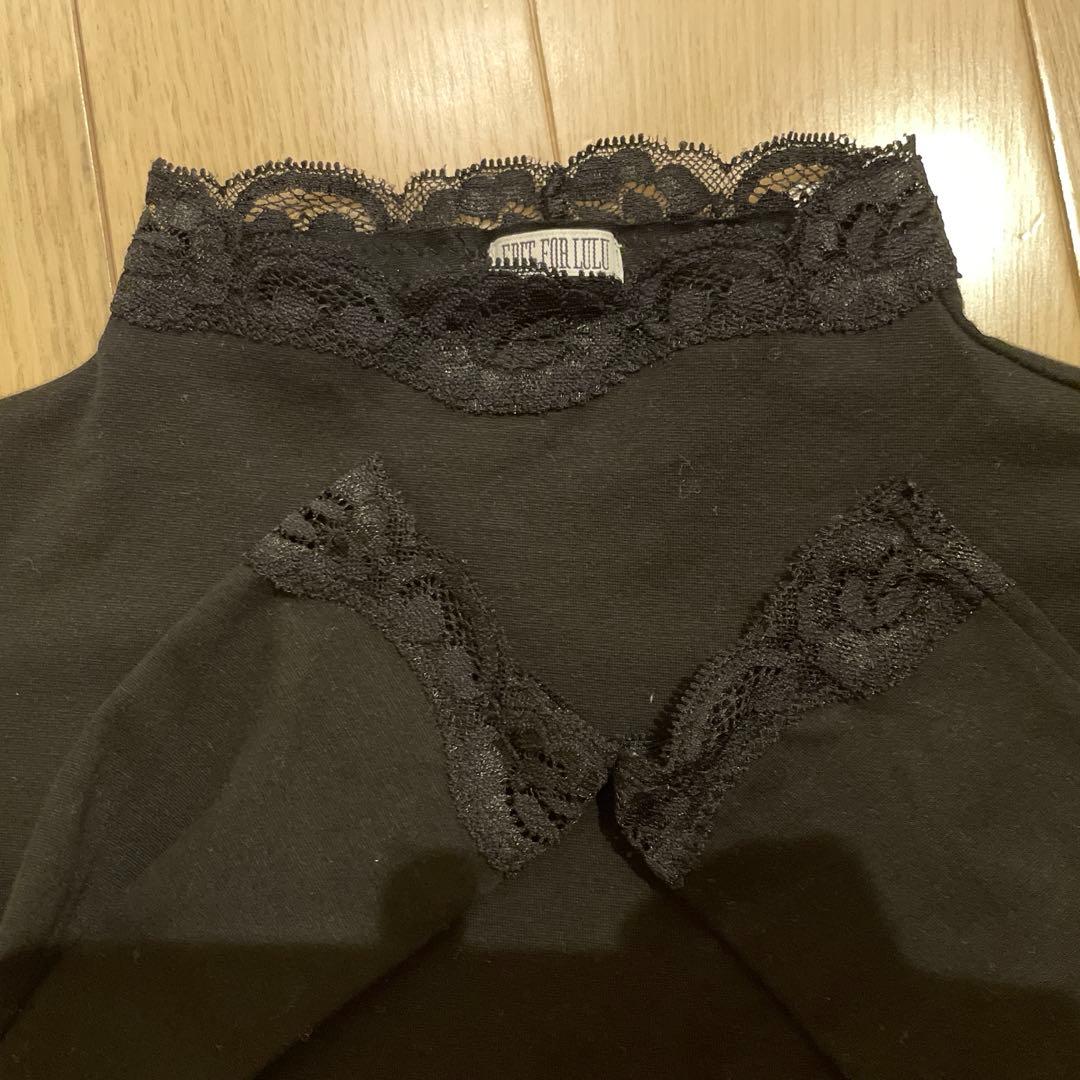 EDIT.FOR LULU 《追加》レーストリムハイネックトップ