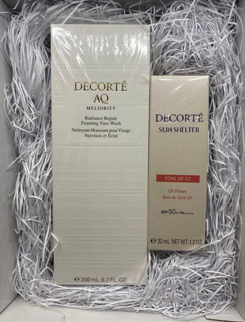 金欠泣 コスメデコルテ トーンアップcc ＆ AQミリオリティウォッシュn 2点 AQ ミリオリティ リペア フォーミングウォッシュ n / コスメデコルテ
