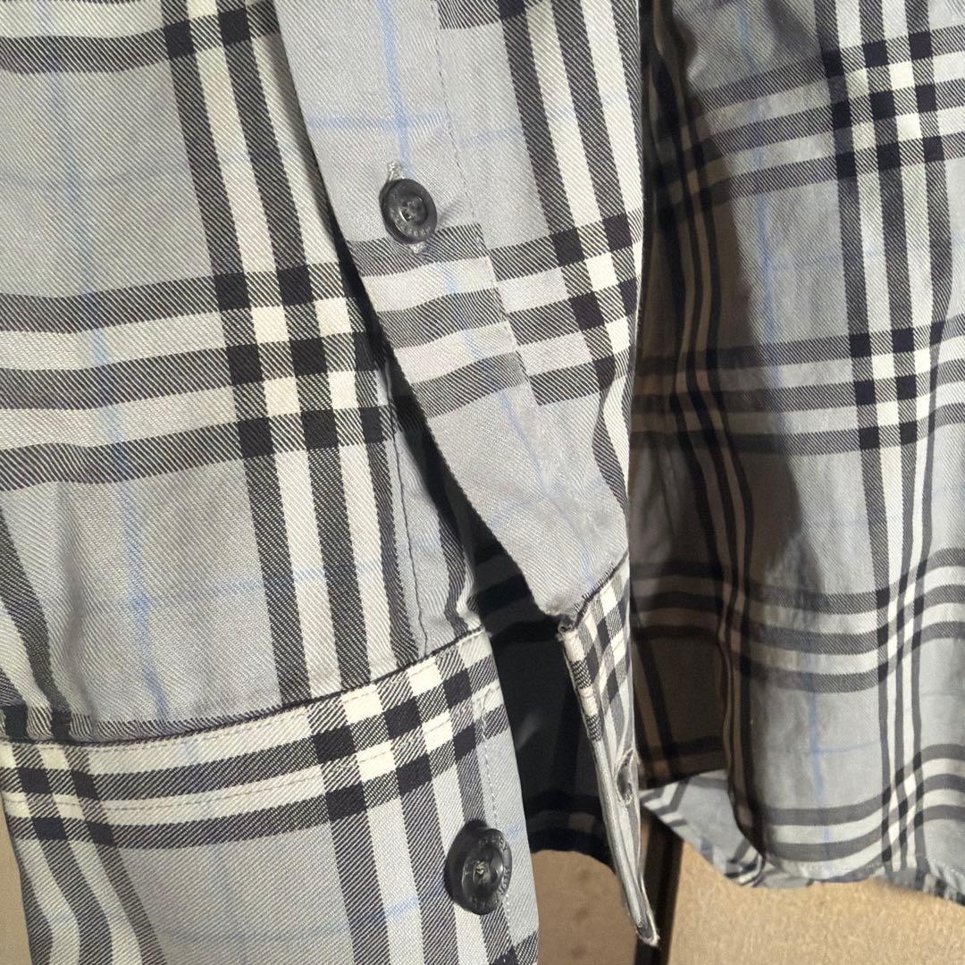 BURBERRY チェック柄 長袖シャツ Mサイズ - メルカリ