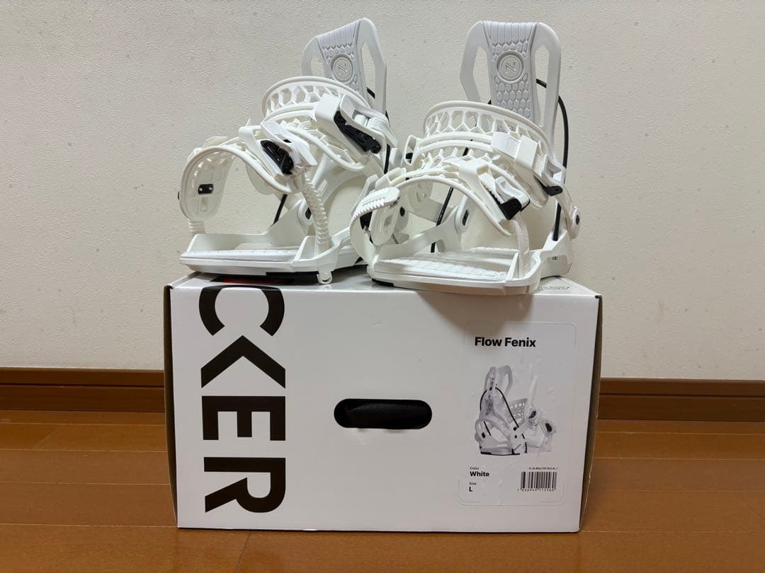 Flow Fenix ホワイト ビンディング Amazon | 簡単装着 ビンディング 25-26 ナイデッカー FLOW FENIX
