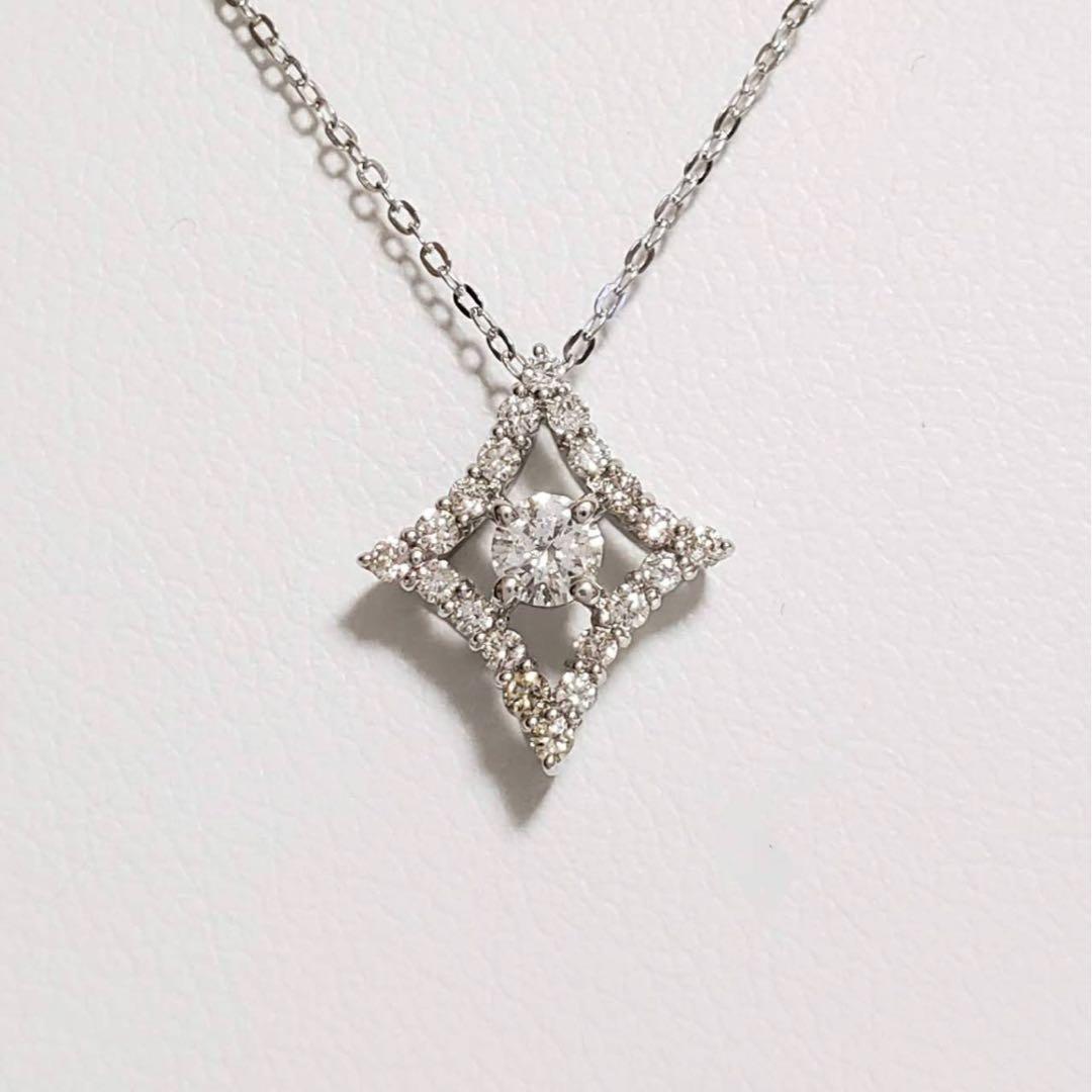 【高級感溢れる新作】新品未使用♡ダイヤプチネックレス（0.21CT)