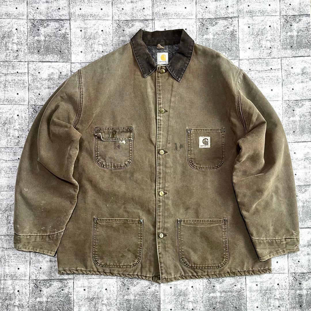 00s Carhartt カーハート ミシガンチョアコート ブラウンフェード