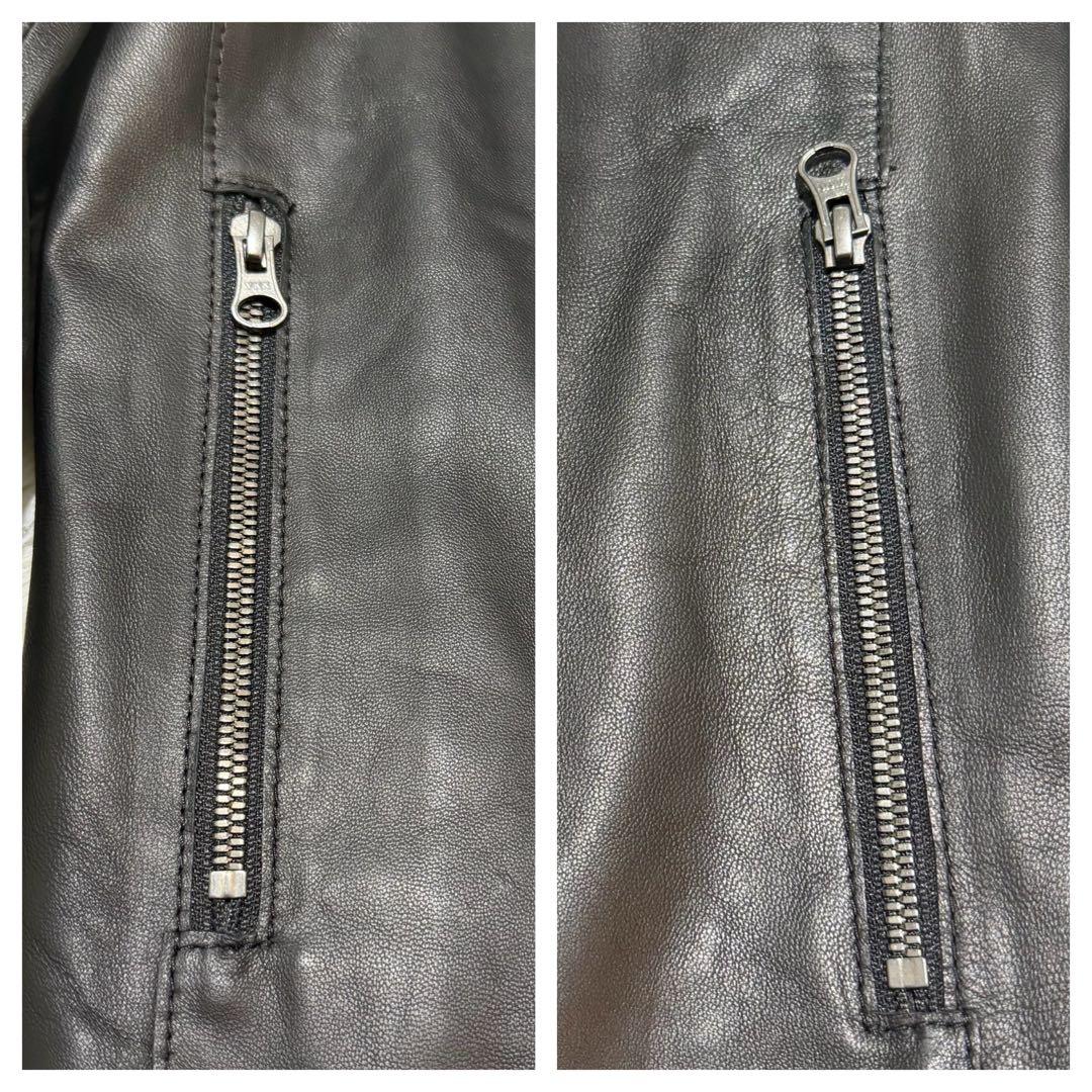 未使用級✨23区 ダブルライダース ラムレザー ブラック ニジュウサンク