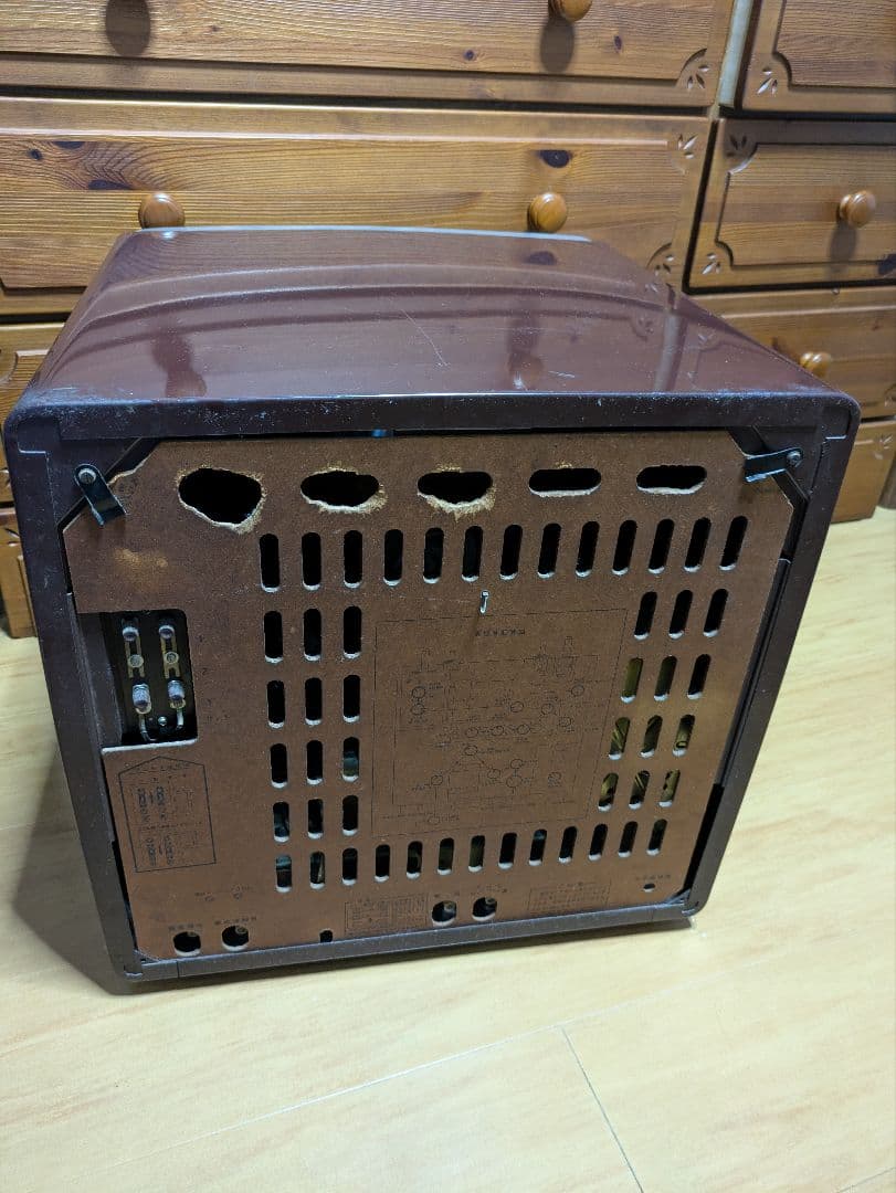 最終値下げ】昭和レトロ ナショナル真空管白黒テレビ - メルカリ