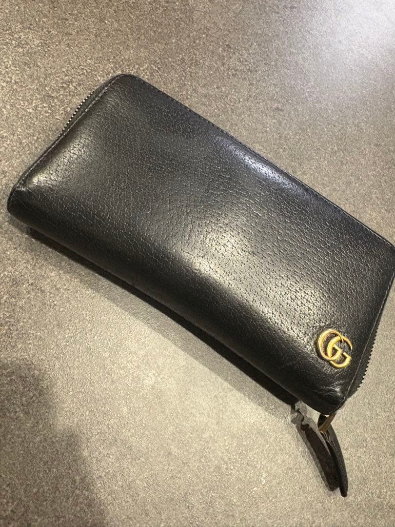 武*樹様 GUCCI ブラック　長財布 GUCCI（グッチ） 長財布 レディース プチマーモント ブラック 456117
