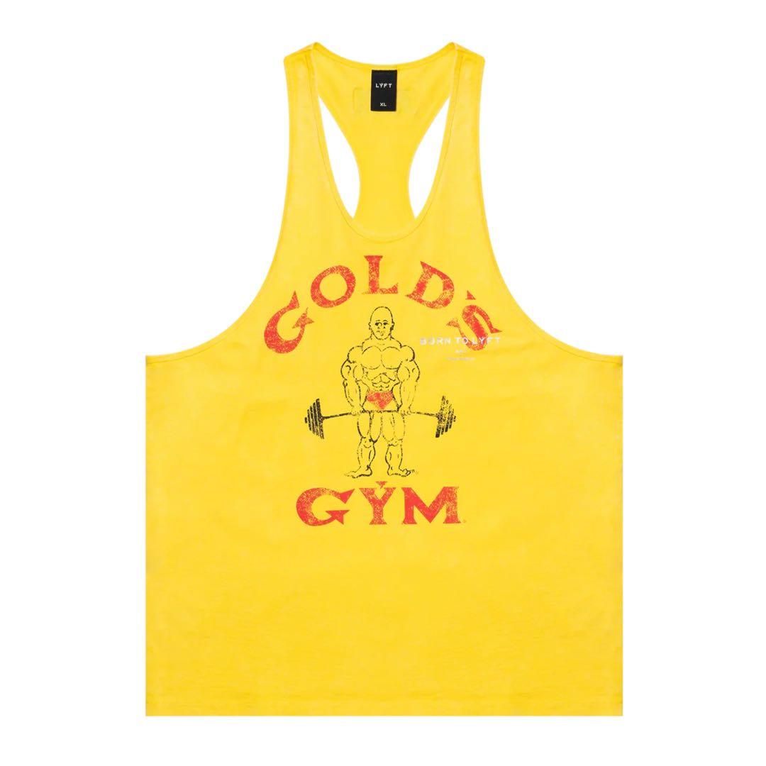 完売品】LÝFT × GOLD'S GYM タンクトップ イエロー L - メルカリ
