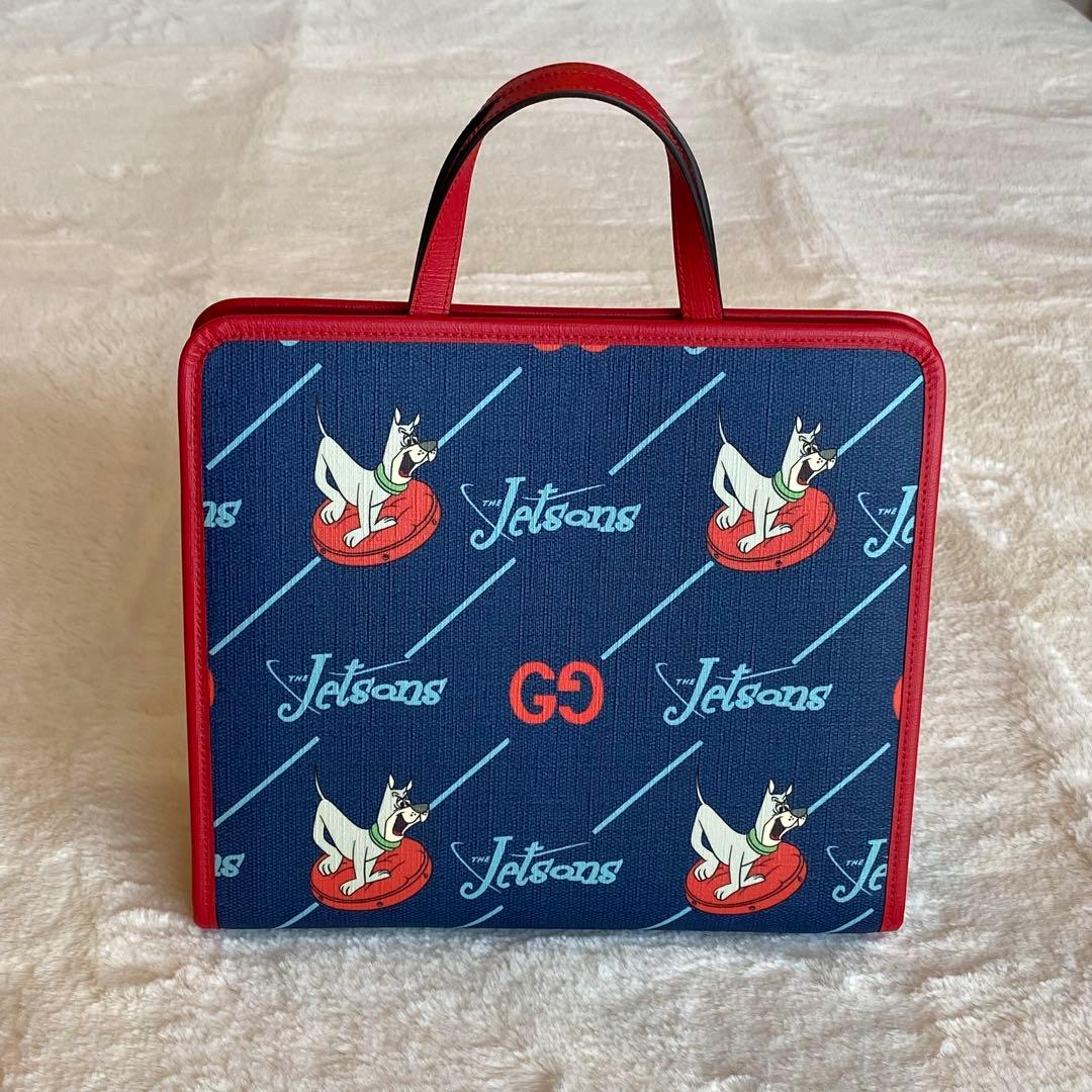 極美品 グッチGUCCI チルドレン ジェットソンコラボ トートバッグ GG