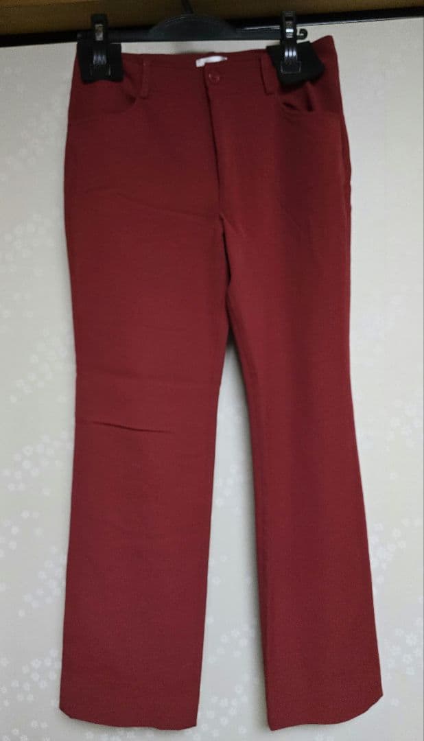 新品未使用'ワインカラーB 3パンツ ビースリー ワインレッドパンツ - メルカリ