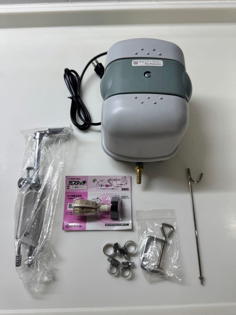 SEA FORCE 30Aエアーブロワー　BLP-30A 水槽用エアーポンプ 浄化槽用エアーポンプ ピストン式ポンプ採用 AK-30 工進 ブロワ ブロア