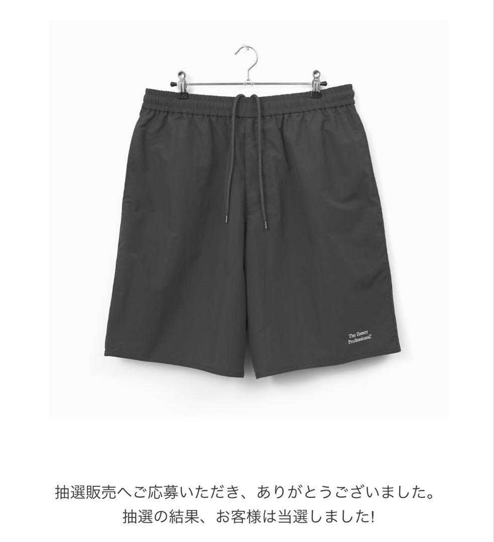 Ennoy Nylon Easy Shorts Charcoal サイズS - メルカリ