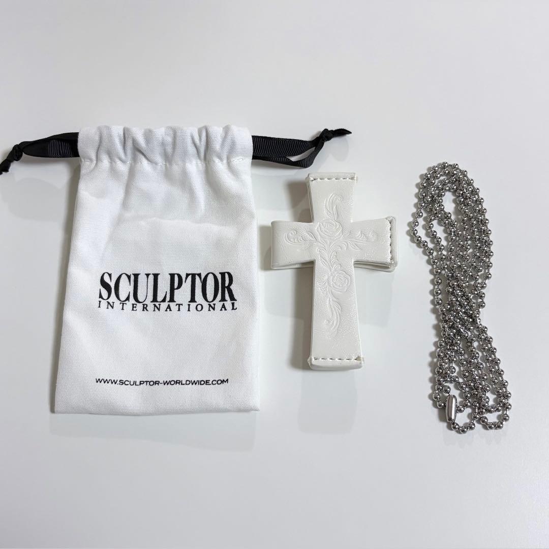 sculptor Cross Leather Strap Wallet 正規品 - メルカリ